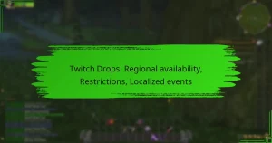 Twitch Drops: Regional availability, Restrictions, Localized events